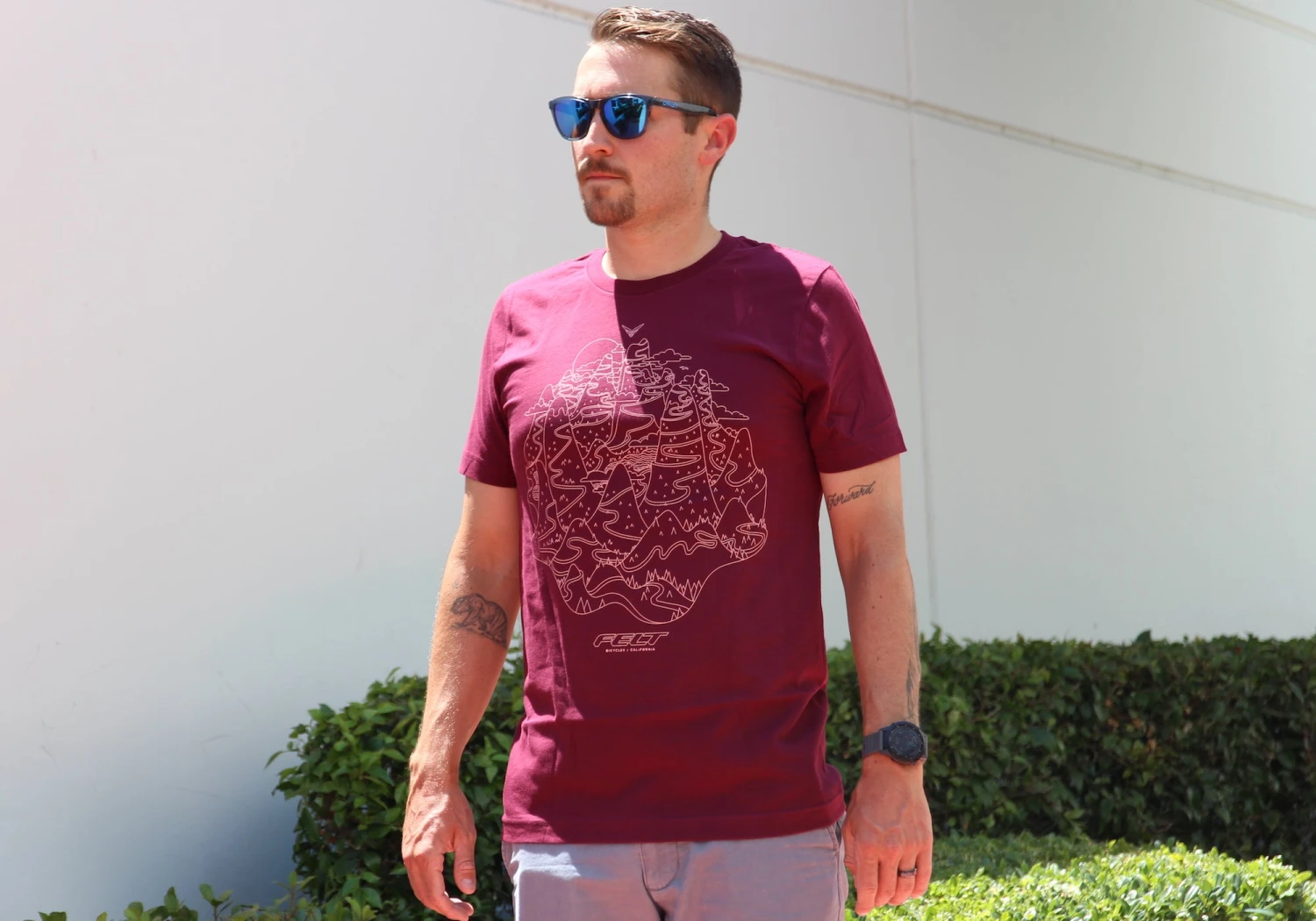 Felt Bicycles Fondo Maroon T-Shirt | Men's - Image 2